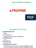 Atropine: Patient Profile & Patient Counseling