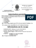 Autorisation Parentale