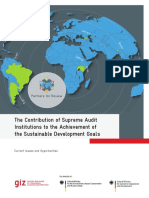 The Contribution of Supreme Audit Institutions To The Achievement of The Sustainable Development Goals