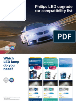 Philips LED Upgrade Car Compatibility List: Automotive