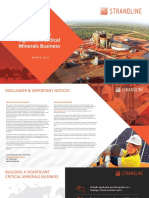 Building A Significant Critical Minerals Business: MARCH 2023