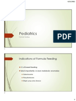 Pediatrics: Indications of Formula Feeding