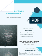 AULA A Administração e o Administrador