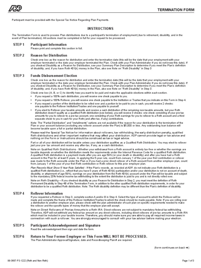 Participant Get Form Document | PDF | Individual Retirement Account ...