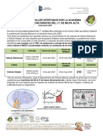 Cursos-Taller Por La Academia de Ciencias Básicas 2023