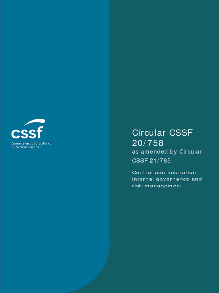 Circular Cssf 20 750 , Circulaire CSSF 22/828 – ZRYT
