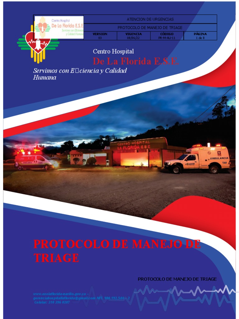 Protocolo de Triage en Urgencias | PDF | Hospital | Enfermedades y ...