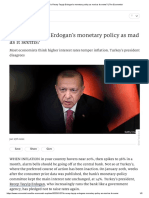 Is Recep Tayyip Erdogan's Monetary Policy