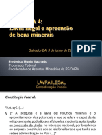 Oficina 4: Lavra Ilegal e Apreensão de Bens Minerais: Salvador-BA, 9 de Junho de 2010