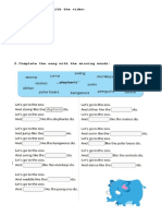 Hickory Dickory Practice Sheet Esl