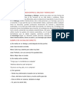 ¿Cual Es La Diferencia Entre El Dialogo Y Monologo?