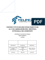 Tel-Sig-In-05 Instructivo de Reconocimientos Al Colaborador Del Sistema Integral de Gestión