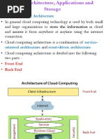 Cloud Architecture and Storage