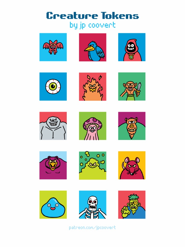 Creature Tokens Print Out | PDF