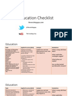 Education Checklist: The Sociology Guy's Guide to Key Concepts