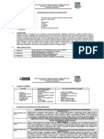 Programación curricular de Ciencia y Tecnología