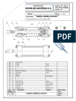 Devoir de Contrôle N°2: Système Technique: On Donne Ci-Dessous Le Dessin D'ensemble D'un Vérin Simple Effet