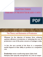 Chapter Three Theory of Production and Costs