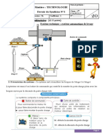 Matière: TECHNOLOGIE Devoir de Synthèse N°2: Automatique de Levage 1 Partie: Système Combinatoire