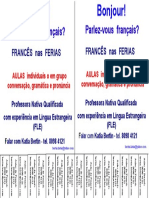 Flyer Cours de Langue Francais 20