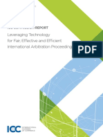 Icc Arbitration and Adr Commission Report On Leveraging Technology For Fair Effective and Efficient International Arbitration Proceedings