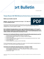 Support Bulletin - Trimble Ranger 3 & TSC3 Operating System Installation Instructions