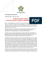 Press Release: Lorain County 911 Dispatchers