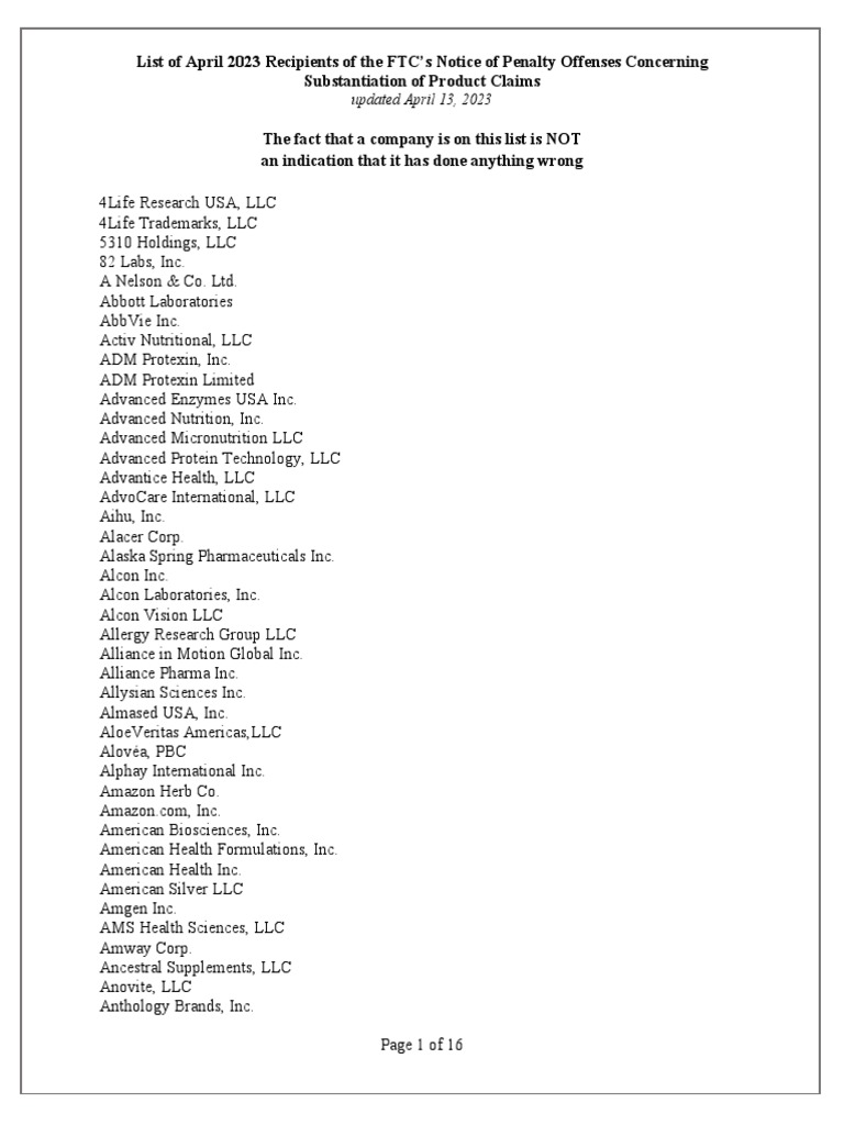 list-of-april-2023-recipients-of-the-ftc-s-notice-of-penalty-offenses