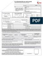 Fichas de Inscripción Del Postulante 2022 Desastres Actualizado