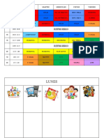Refrigerio: Lunes Martes Miercoles Jueves Viernes