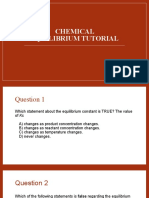 Tutorial 3 - Chemical Equilibrium Answers