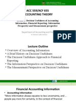 Lesson 6 Decision Usefulness of Accounting Information, Financial Reporting, Information Perspectives