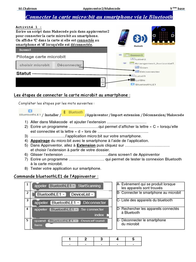Connexion Bluetooth avec micro:bit | PDF | Affaires