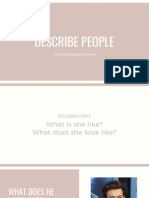 Describing People's Appearance and Personality