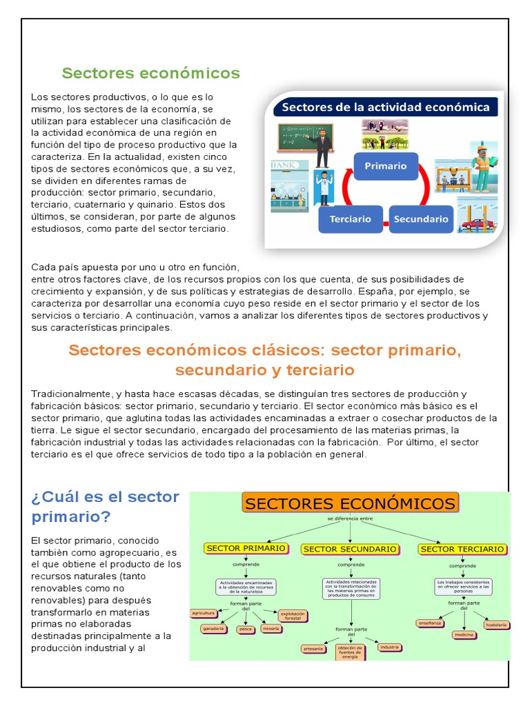 Clasificación de Sectores Económicos | PDF | Economias