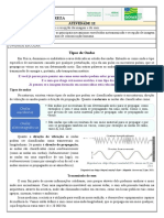 9º ANO Ciências Da Natureza Atividade 12: Ondas Mecânicas Ondas Eletromagnéticas