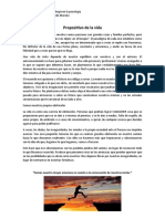 Propositivo de La Vida: "Somos Nuestra Mayor Amenaza en Cuanto A La Consecución de Nuestras Metas."