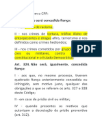 CPP: crimes sem fiança