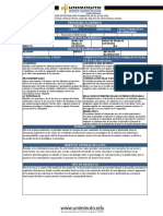 Programa Académico Área de Formación Curso Semestre Ciclo Formativo Créditos Académicos