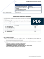 Planificación Operativa Y Financiera: Material Informativo