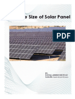 Calculate Size of Solar Panel: By, Faysal Ahmed Bhuiyan Linkedin