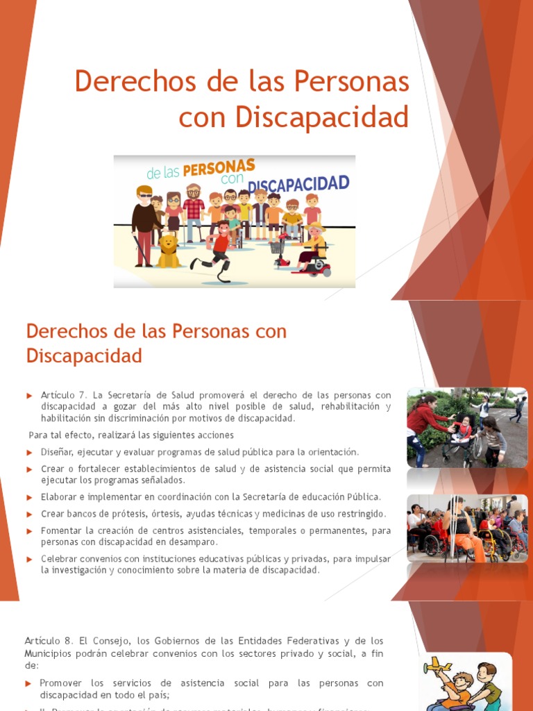 Derechos de Las Personas Con Discapacidad | PDF | Invalidez | Trabajo ...