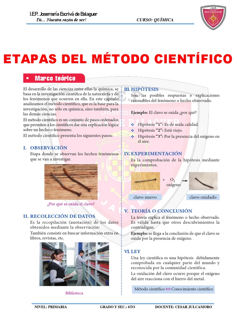 Etapas Del Método Científico | PDF | Método científico | Teoría