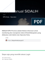 SIDALIH User Manual: Fitur Monitoring dan Manajemen Data Kota