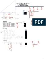 C++ Operation Examples Solutions