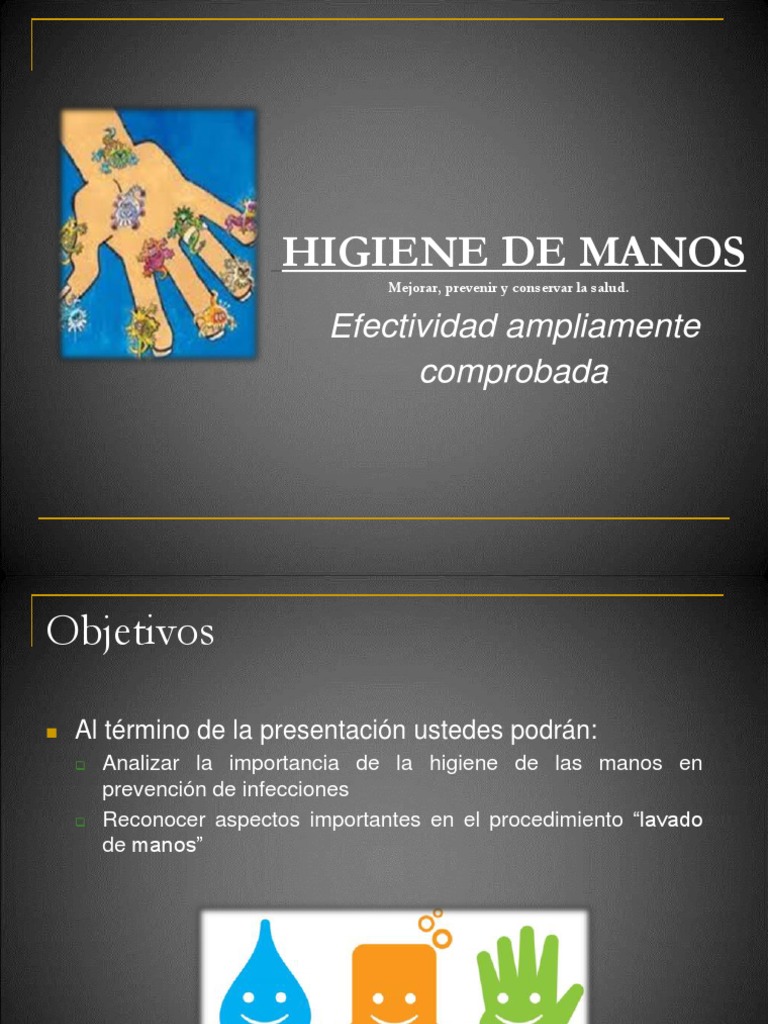 Importancia de la Higiene de Manos | PDF | Lavado de manos | Microbiología