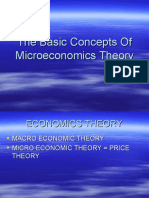 The Basic Concepts of Microeconomics Theory