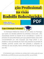 Orientaço Profissionao Na Visão de Rodolfo Bohoslavisky