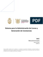 SACC: Manual de Usuario del Sistema de Administración de Cursos