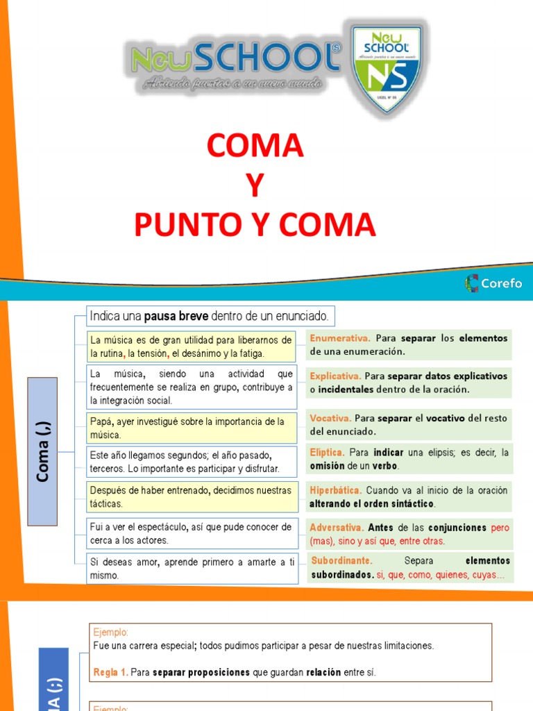 Ejemplos De Uso Del Punto Y Coma EL PUNTO Y LA COMA | JUGANDO Y